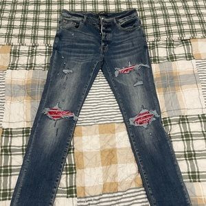 Amiri red banana jeans